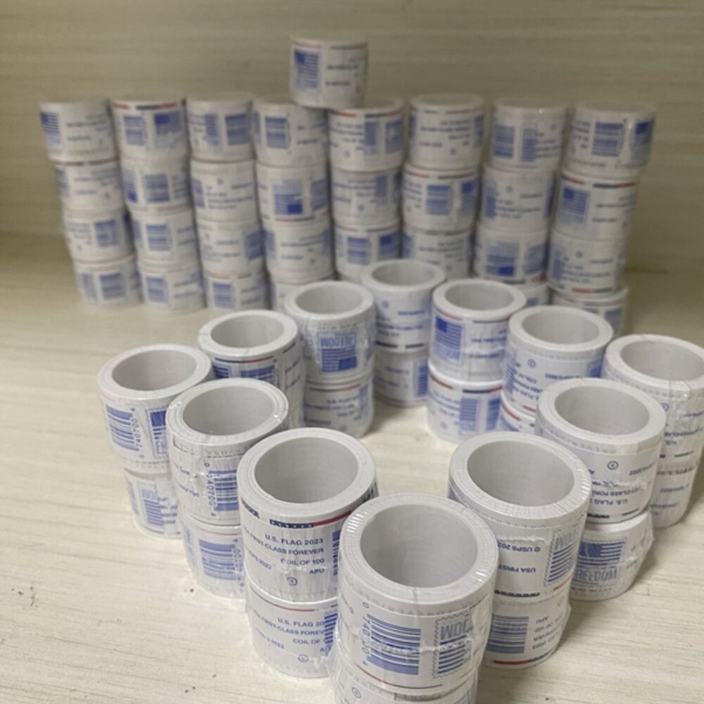 60 Rolls 6000 forever flag stamps ♥️🛍💯
